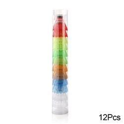 Set of Colorful Foam Badminton Shuttlecocks - Vibrant Sports Balls (12)
