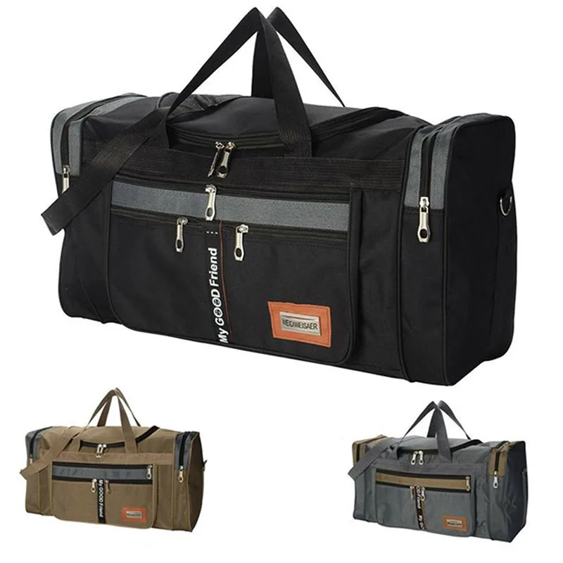 

Canvas Men Travel Bag Large Capacity Travel Handbags Portable Outdoor Carry Luggage Bags Women Weekend Duffle Bags