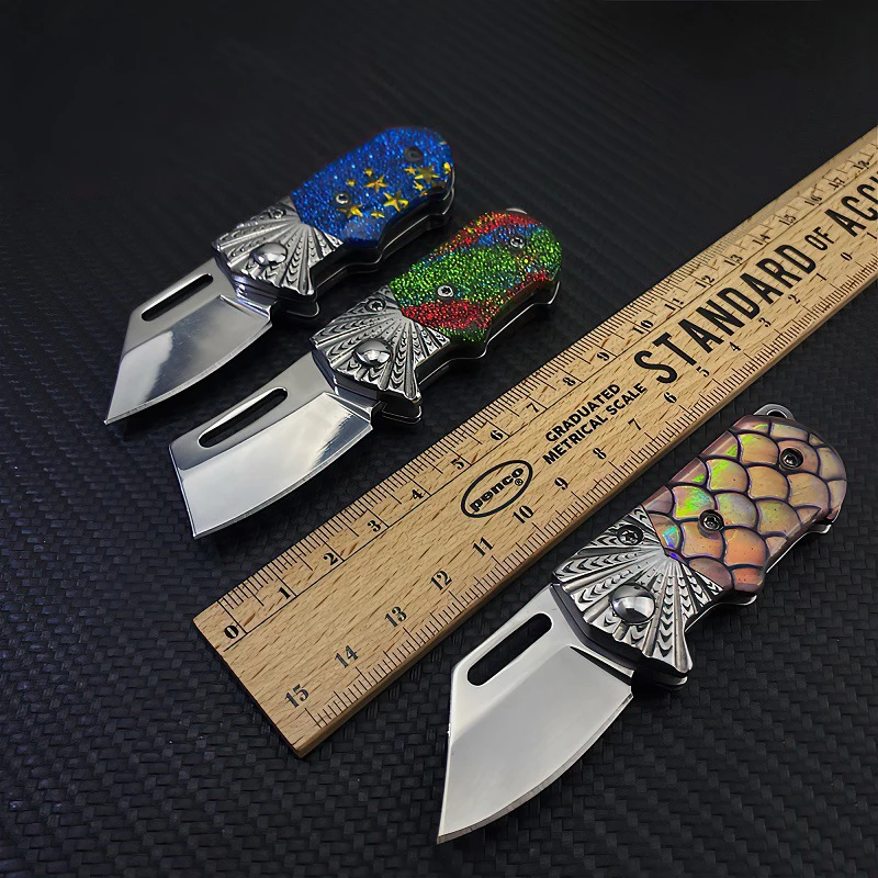 

Sharp Mini Palm Key Knife Outdoor Folding Knife Multifunctional Portable Pocket Knife Gift Key Pocket Knife Open express knife