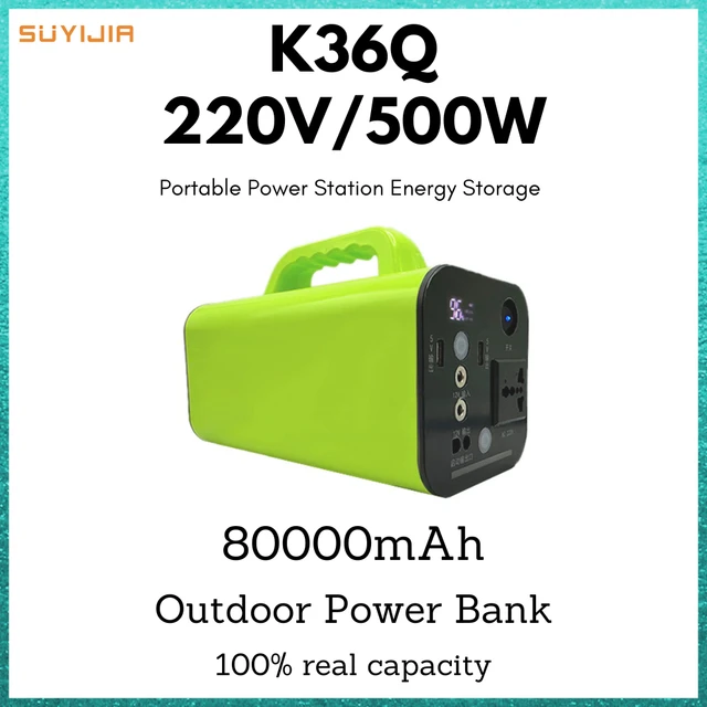 Générateur manuel multifonctionnel, alimentation portable haute puissance  220 v, sortie 500 w - AliExpress