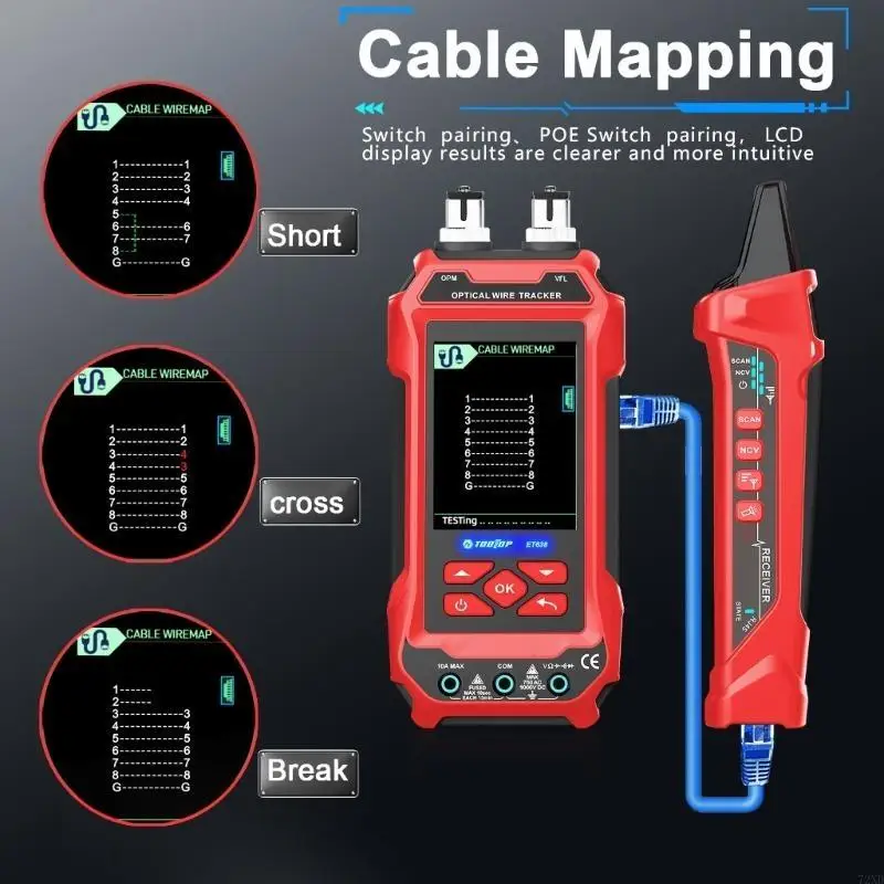 Comprehensive Cable Testing set Cable Tracking for Communication Technicians 72XD
