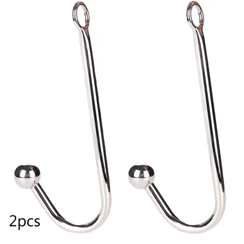 Anal Hook Stainless Steel Sex Toys for Man Metal Butt Hook Dilator Prostate Massager Chastity Device Anal BDSM Gay and Couple 6