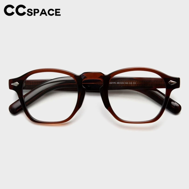 Modische TR90 Eckige Brillenfassung für Herren Anti-Blaulicht Optische Korrekturbrillenfassung Extragroße Nieten-Brille 54998