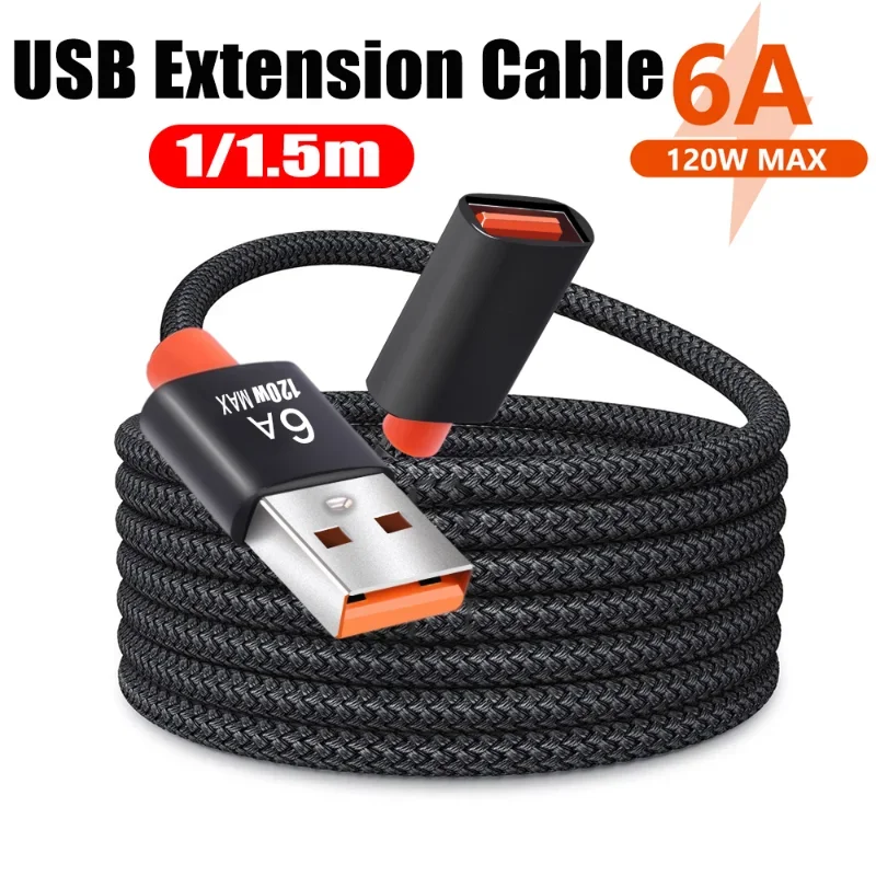 

Кабель-удлинитель USB 3,0, 6 А, штекер-гнездо