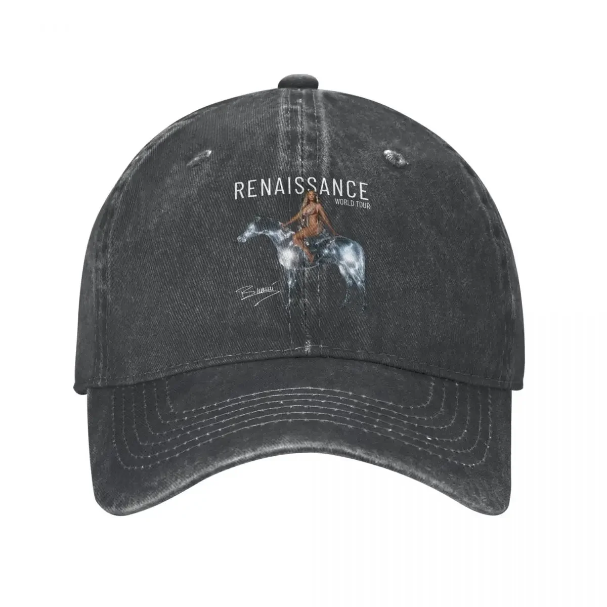 

Beyonce Renaissance Tour 2023 Men Women Baseball Cap Music Concert Distressed Denim Washed Caps Hat Retro Outdoor Headwear