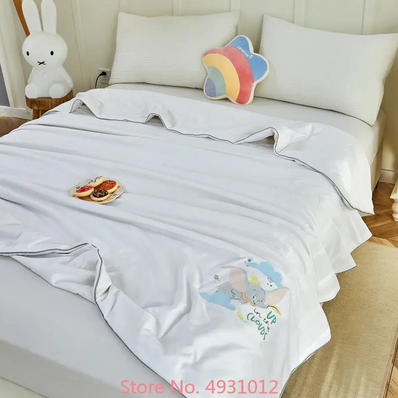 

Disney Sophia Dumbo Mickey Mouse Summer Quilt Air Condition Blankets 51% mulberry silk for Baby Girls Boys Kids Gift