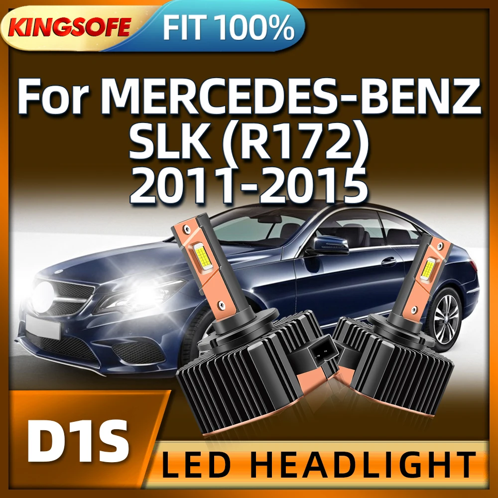 

Roadsun 2Pcs 45000LM D1S Led Headlights 130W Car Light For MERCEDES-BENZ SLK R172 2011 2012 2013 2014 2015