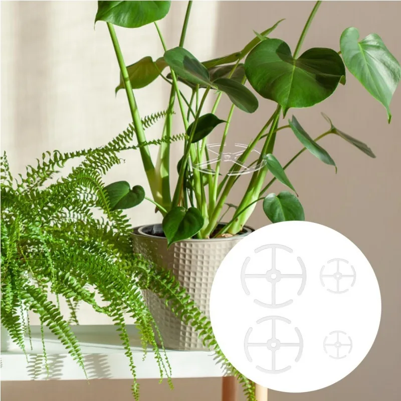 Plant Stem Support Reusable Clear Plastic Leaf Plant Support Indoor And Outdoor Wide Range Plants Flowers Fixed Bracket
