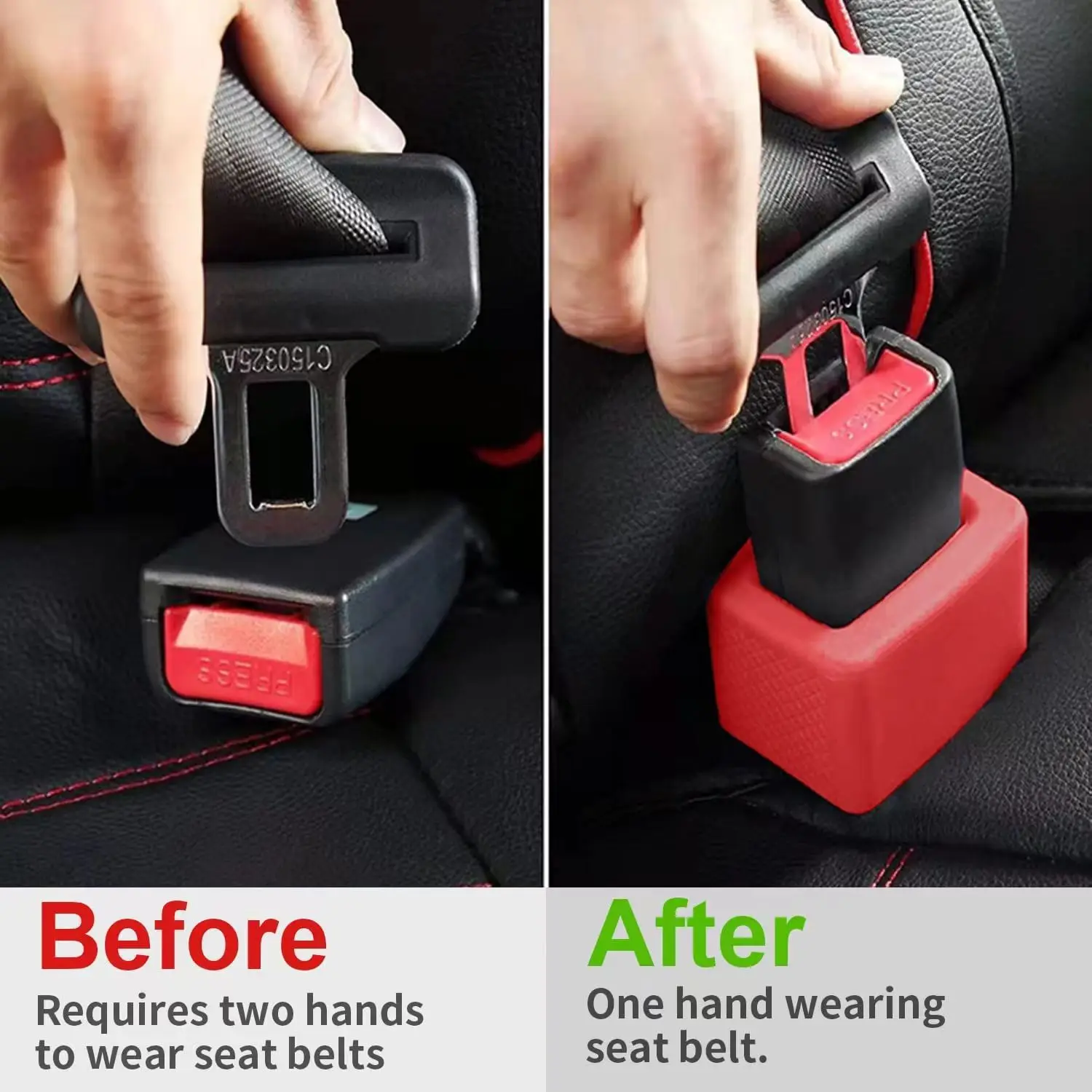 Car Seatbelt Guard Seat Belt Holder Silicone Buckle Protective Cover Locking Upright Device Card Slot Bracket Car Accessories seat belt cover seat belt strap seat belt guard