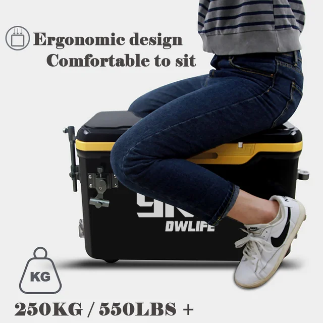 36L Multifunctional Fishing Tackle Box with Wheels 3