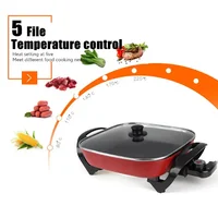 1400W Electric Hot Pot Soup Pots  6L Stainless Steel Non Stick Smokeless Multifunction Cooking Wok Home Kitchen Cookware 2