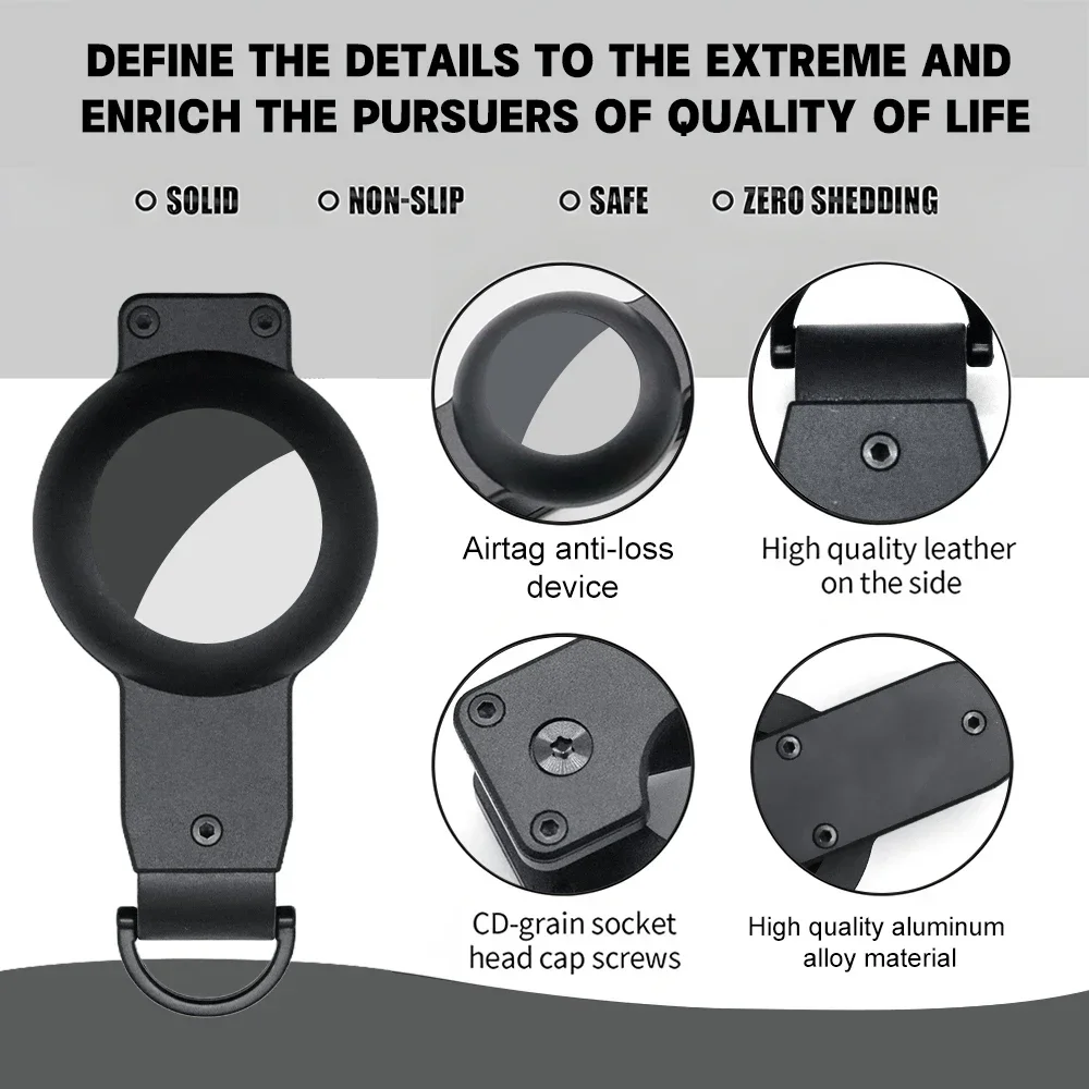 Key Holder Keychain for Apple Airtag Key holder aluminum alloy keychain compatible with Apple Airtag