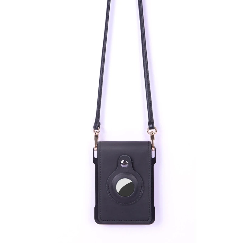 Fashion Flap PU Wallet RFID Blocking Credit Card Holder for Men for AirTag