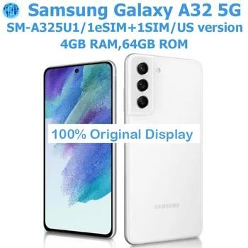 Samsung Galaxy A32 5G Smart Android Phone da 6,5 pollici Snapdragon otto core NFC 5000mAh Quad Camera 48MP USVersionSblocco originale