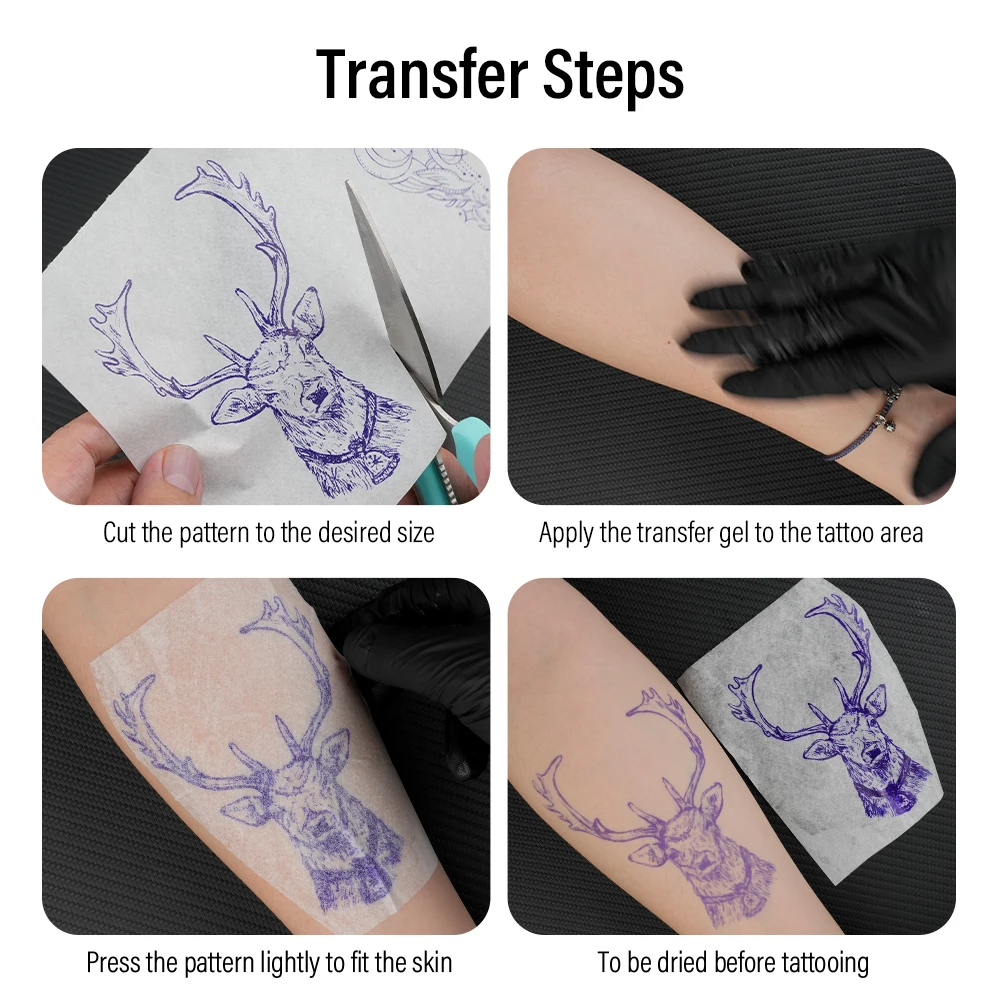 20/100pcs Tattoo Transfer Paper Carbon Thermal Stencil 4 Layered Sheet Tattoo Paper Copy Paper Tracing Paper for Tattoo Supplies - 4