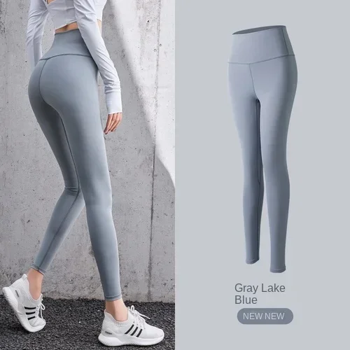 Glanzende glanzende pure legging met open kruis voor dames, hoge
