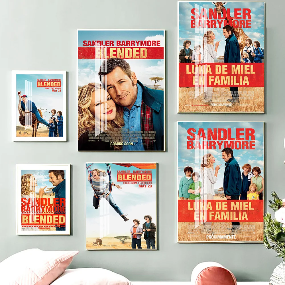 

Blended Comedy Film Art Print Poster Modern Movie Wall Picture Video Room Cinema Decor Canvas Painting