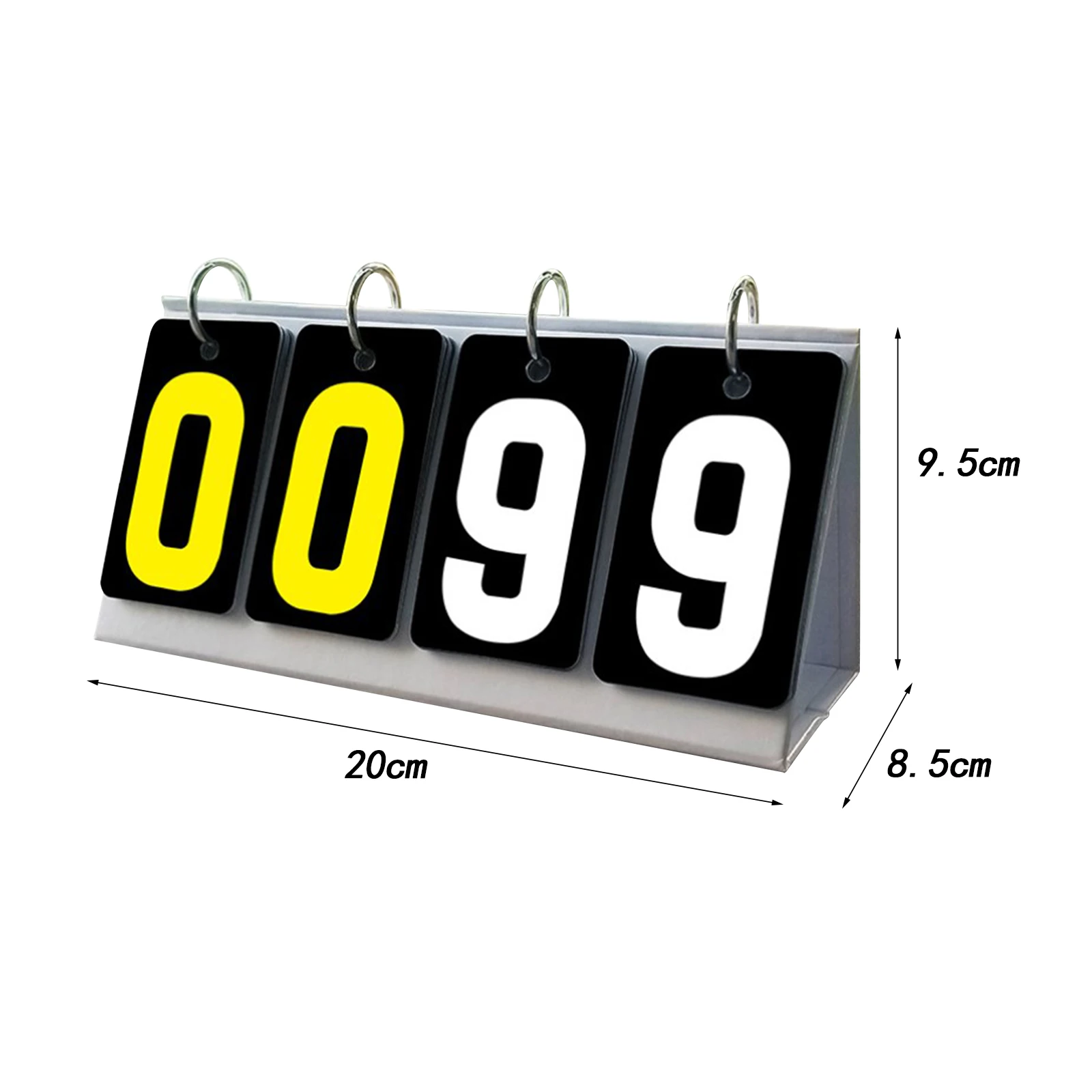 4-Digit Scoreboard Basketball Football Volleyball Table Tennis Score Board Flipper Scorekeeper for Baseball Volleyball Sport sports scoreboard