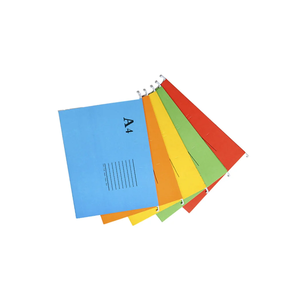 5/10 Pcs A4 File Folder Hanging File Holder Paper Wear-Resistant Frame Documents Organizer Desktop Office Supplies (Mixed Color)