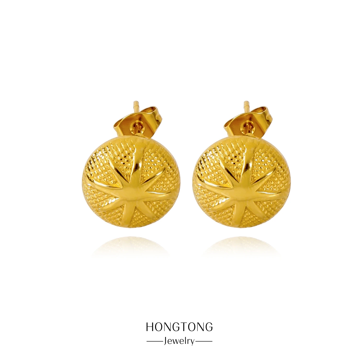 HONGTONG V Letter Earrings For Women 18K Gold-Plated Stainless Steel  Jewelry Luxury Charm Fashion Girl Accessories Gift - AliExpress