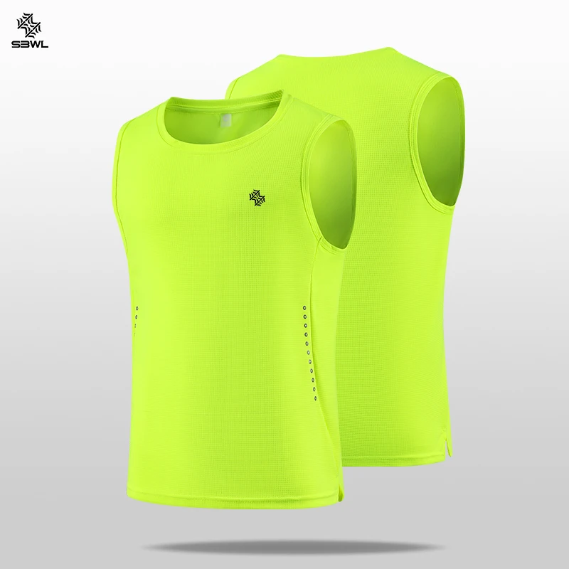 SBWL High-quality sleeveless sports T-shirts for men and women, quick-drying outdoor sports vests 2