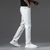 Summer New Jeans Cotton Off-white Men's Brand Clothing Stretch Straight Business Fashion Denim Long Pants Classic Style Male 3