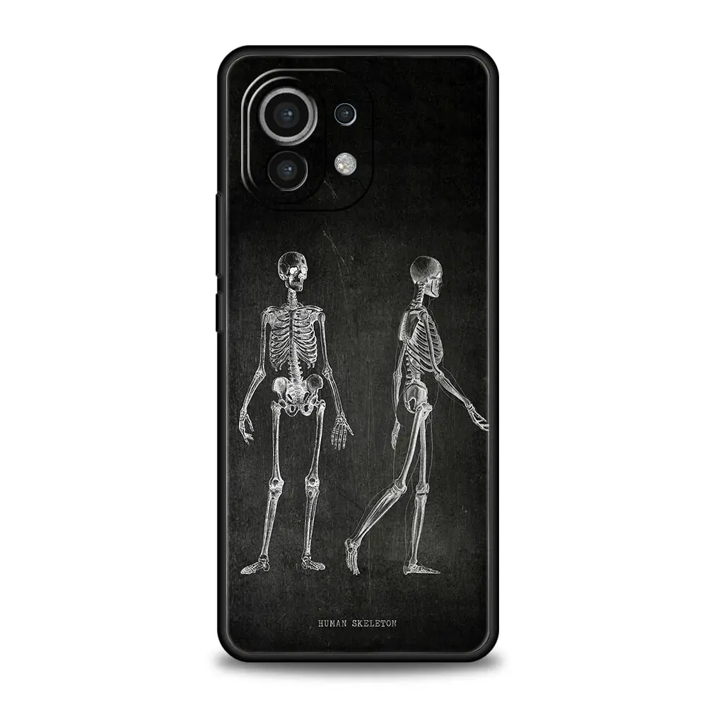 Chalkboard Anatomy Soft Phone Case - Artistic Design Protective Cover