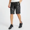 Men's Leather Shorts Elastic Fashion PU Leather Short Pants Dance & Party 5