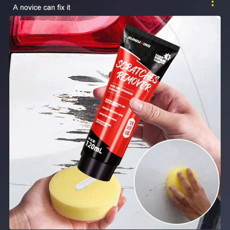 Car Scratch Repair Supplies Polishing Wax Car Paint Removal Scratch Wax Removal 120ml With sponge 1/2/4 Set car scratch repair