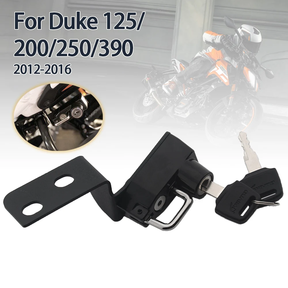 Motorrad Helms chloss Seite Diebstahls icherung mit 2 Schlüsseln passend für Duke 125 200 250 390 2012 2013 2014 2015 2016