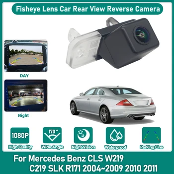 Telecamera posteriore per auto per Mercedes Benz CLS W219 C219 SLK R171 2004 ~ 2011 HD CCD Visione notturna Telecamera di retromarcia Telecamera di parcheggio