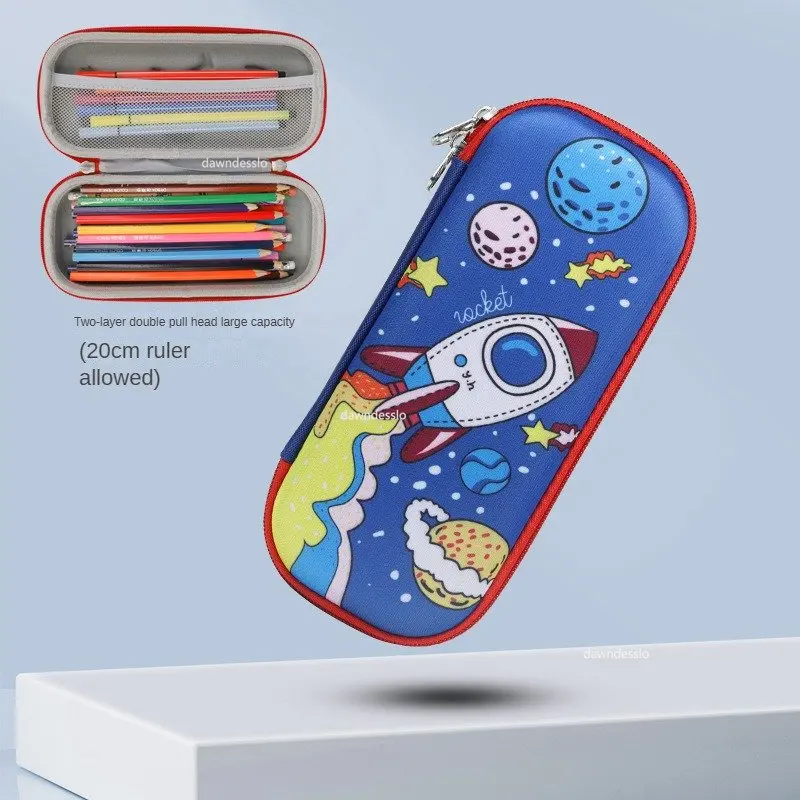 3D Pencil Case for Kids 3D Space Pen Case Cute Dinosaur Box Girls Color Pencil Box Student Pen School Supplies Gifts pencil cases stationery box