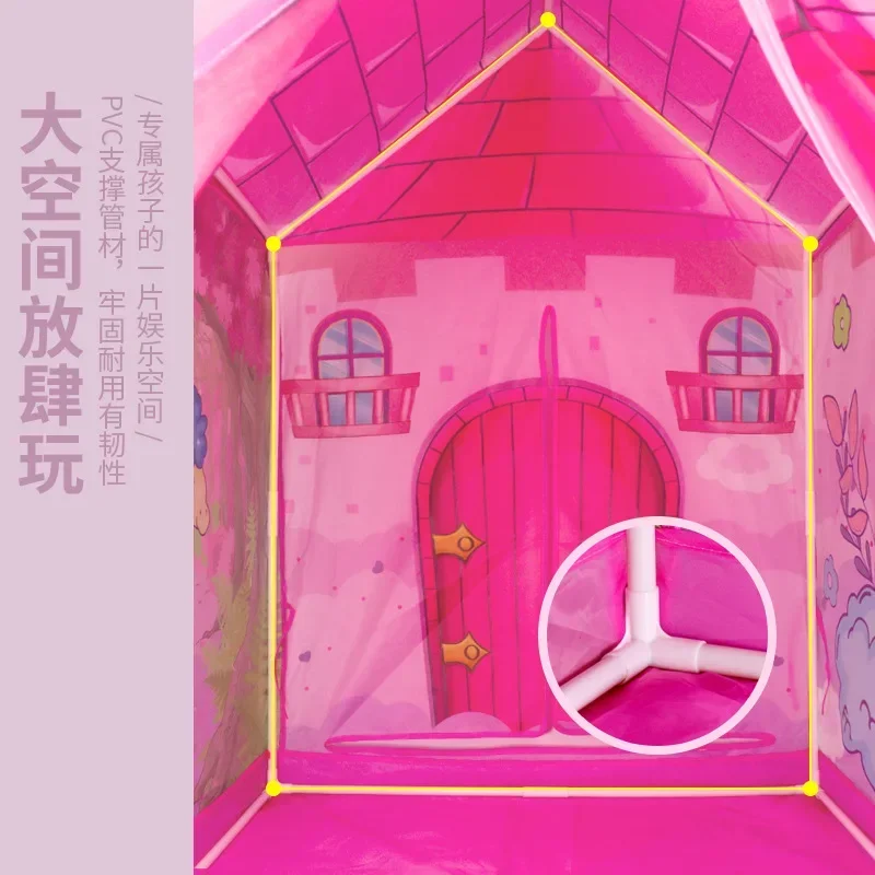 Children's Folding Play Tents Playhouse Indoor Outdoor Tent Kids Boy Toddler Kids Tent Large Playhouse Gifts for Kids Boys Girls