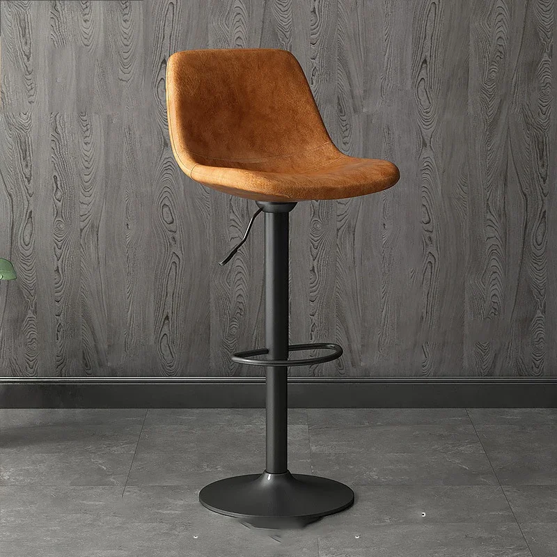modern Counter Stool Bar Chair Can Lift and Rotate Modern Backrest Bar Stool Home Chair Wrought Ron High Stools Kitchen