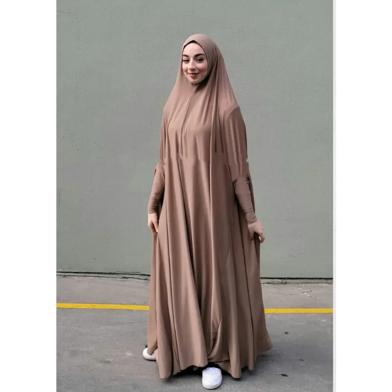 

Islamic Clothing Turkey Prayer Garment Y2K Dubai Abaya Muslim Dress Women Long Sleeve Robe Kaftan Batwing Dress Kebaya