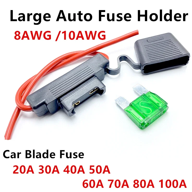 Auto Suporte Impermeável Grande do Fusível Fusível da Lâmina 32v 8awg 10awg 20a 30a 40a 50a 60a 70a 80a 90a 100a