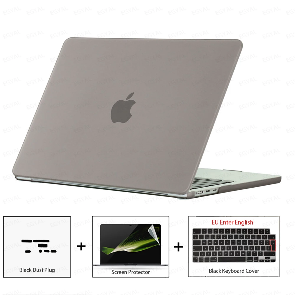 Ultra-Thin Protective Case Set with Dust Plug, Screen Film & Keyboard Cover