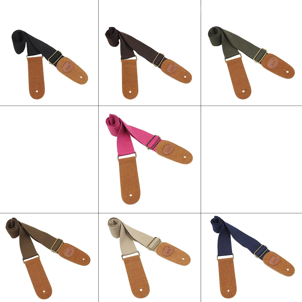 Premium Cotton Adjustable Guitar Strap - Versatile for Acoustic, Classical, and Electric Guitars