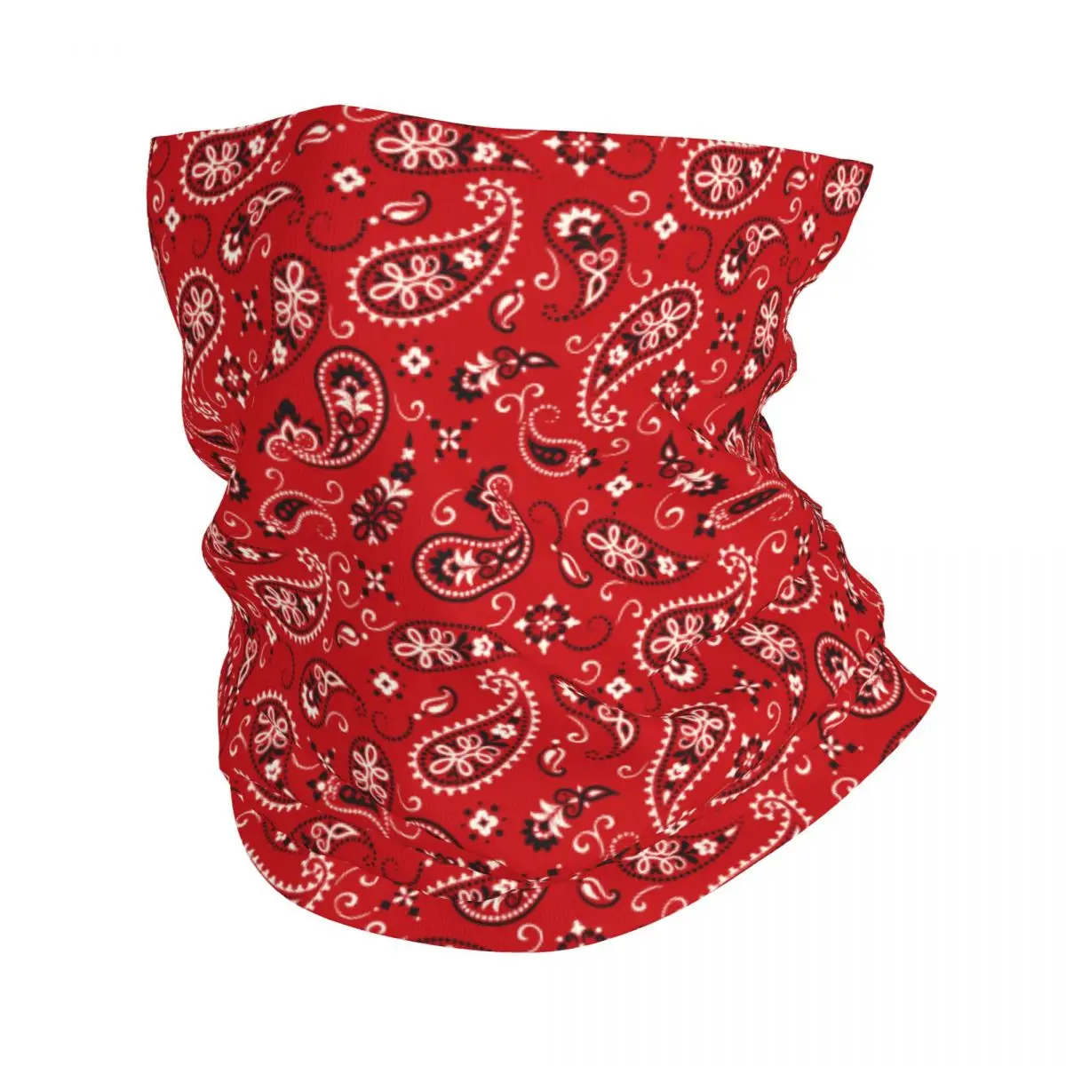 

Paisley Bandana Neck Gaiter Printed Bohemian Art Floral Balaclavas Wrap Scarf Multi-use Headband Riding Unisex Adult Washable