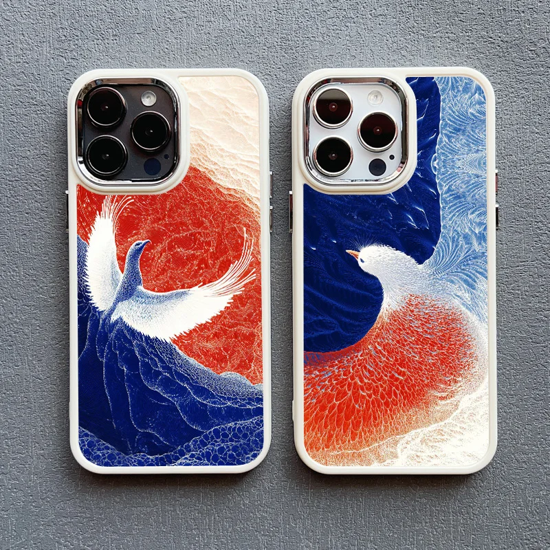 Eagle Soaring Cartoon Pattern Silicone Phone Case - Stylish Back Cover