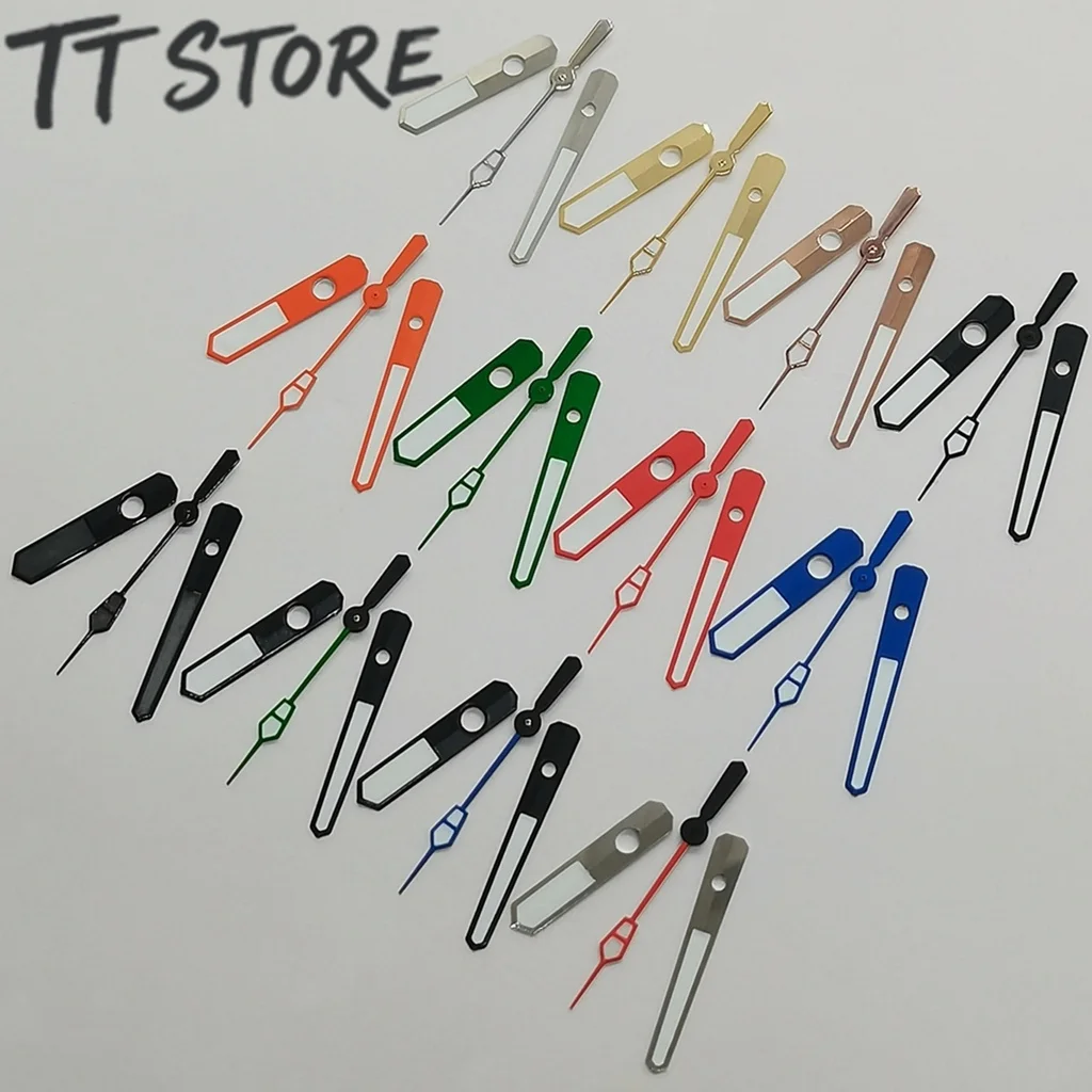 Multicolor Luminous Watch Hands Set - Black, Blue, Red, Green, Gold, Rose Gold, Silver, Orange