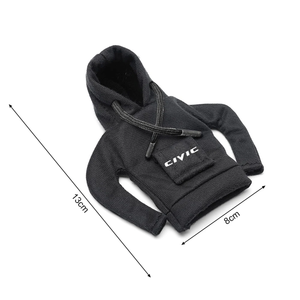 Hoodie Handle Creative Car Gear Lever Hoodie Shift Lever Cover Funny Interior For Honda CIVIC Type R Type S Mugen RR Accessories gear shift knob cover