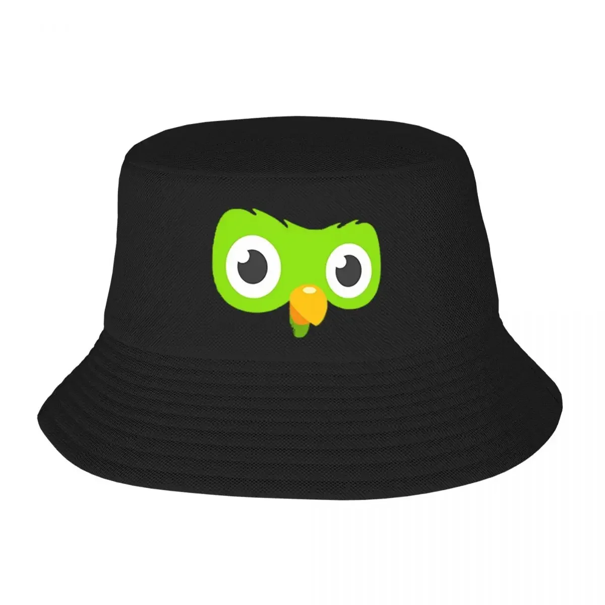 Duolingo Owl Duo Bucket Hat Panama For Man Woman Bob Hats Autumn Fisherman Hats Summer Beach Fishing Unisex Caps 6