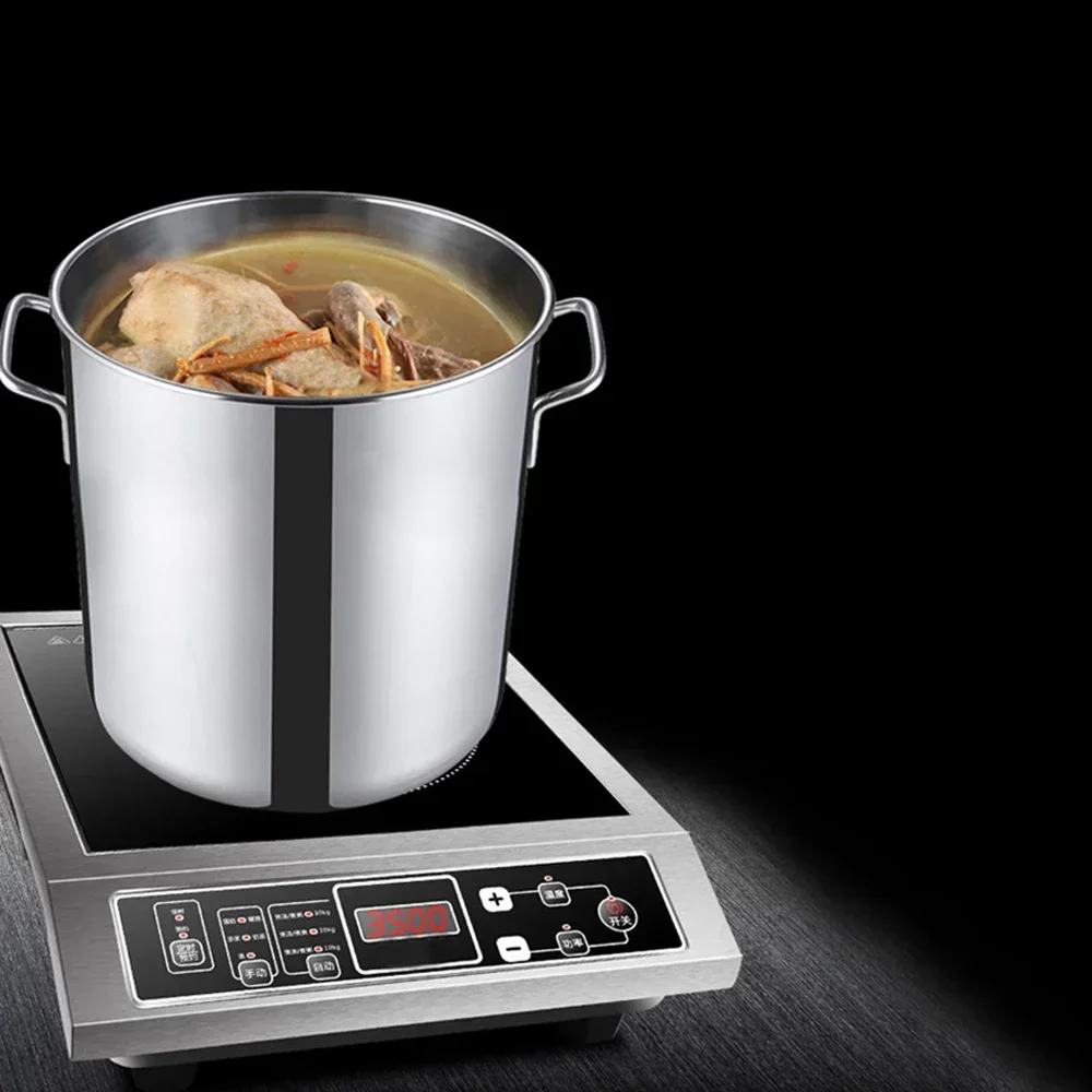 Household Induction Cooker Electric Stove 3500W Electromagnetic Oven Button Control Heating Plate Waterproof Cooking Machine