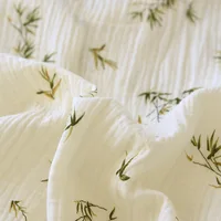 2026 New Spring/Summer Women's Pajama Set 100% Cotton Crepe Long Sleeve Long Pants Large Home Clothes Two Piece Set Sleepwear - Image 5