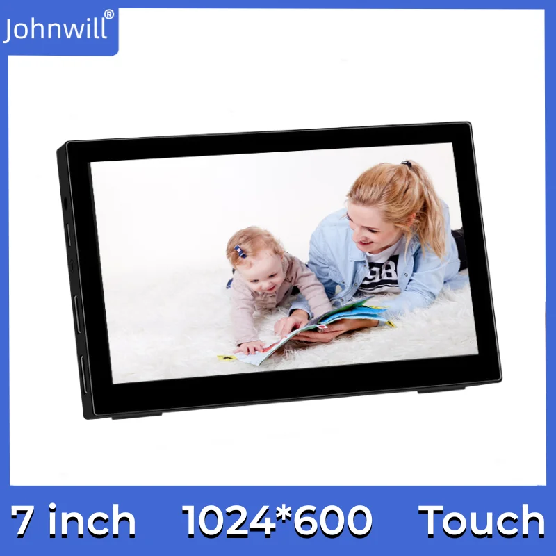 

Portable Monitor 7 inch 1024*600 Capacitive Touch LCD Panel TFT Screen Display for Laptop PC Table Raspberry Pi