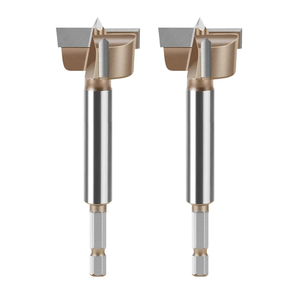 1pc Carbide Forstner Drill Bit (10-50mm) – Hex 1/4" Shank for Hinge Boring & Woodworking – Hole Saw Cutter