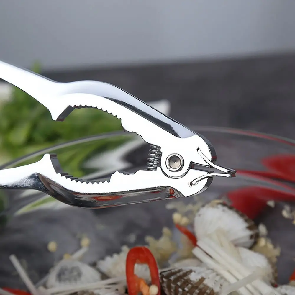 Useful Multifunctional Shell Opener Effort Saving Metal Blood Clam Shucker Thickening Handle Seafood Tools for Seafood Canteen