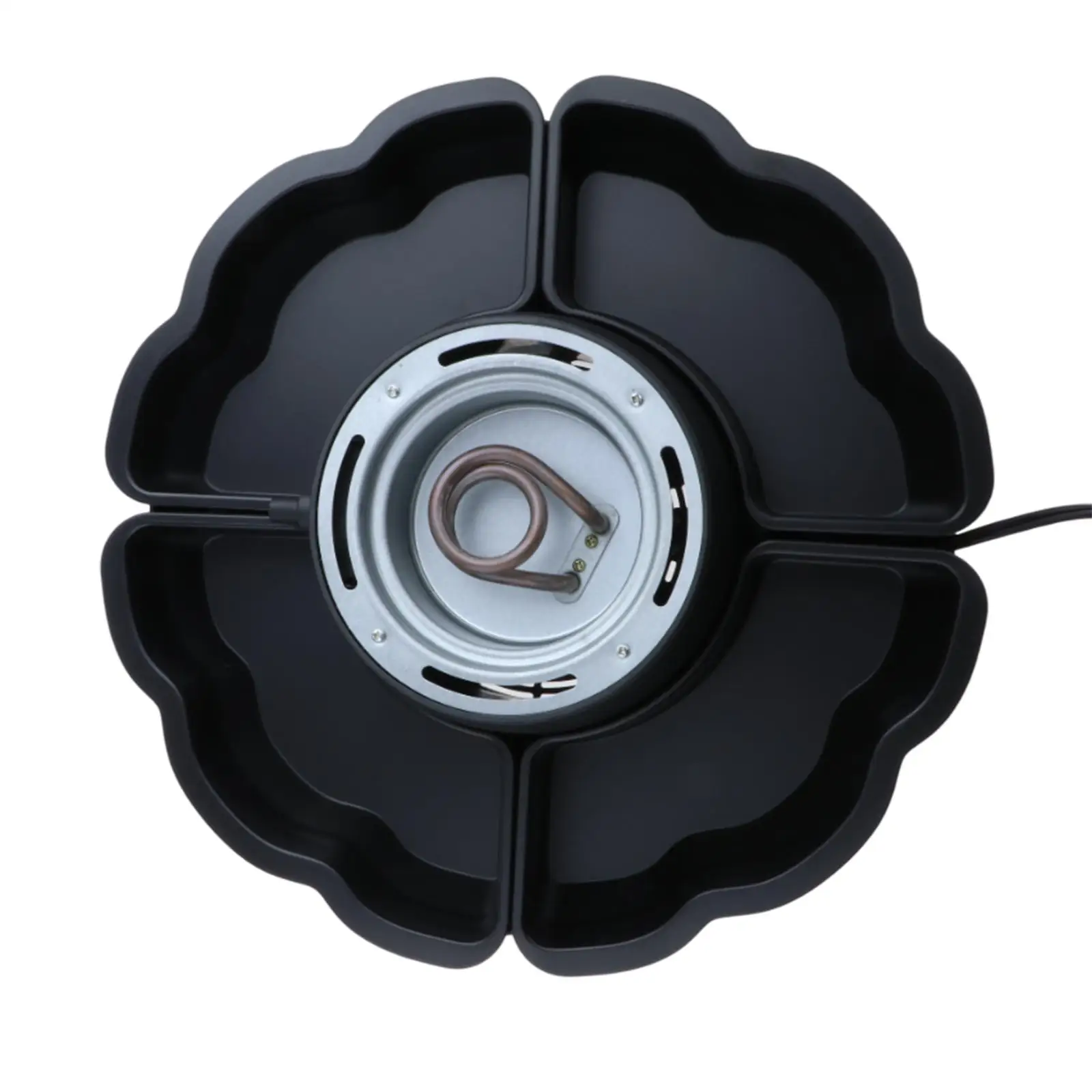 Flameless Electric Roaster Adjustable Temperature 4 Detachable Trays Candy Melt Fondue Pot for Kitchen Party Housewarming Gifts