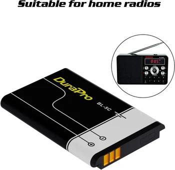 Batteria 3.7V 1580mAh BL-5C BL5C BL 5C Batterie ricaricabili per Nokia 1100 1108 1110 1112 1116 1200 1208 1209 1508 1600